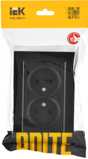 фото Розетка двухместная без заземления в сборе IEK BR-R23-10-K02-F в Ростове-на-Дону