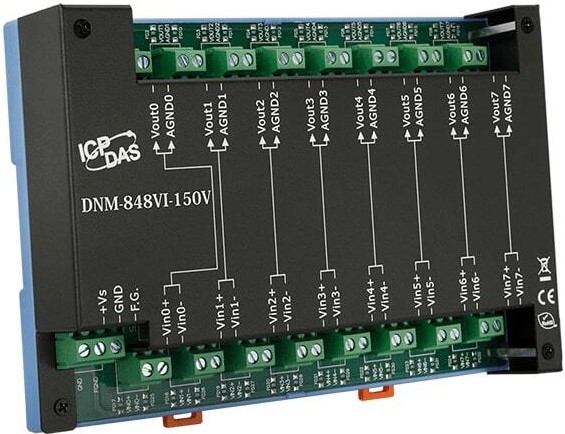

Плата ICP DAS DN-848VI-150V CR Isolation 8-channel Voltage Input Attenuator, DN-848VI-150V CR