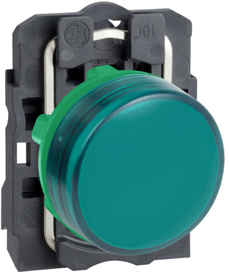Изображение товара Сигнальная лампа Schneider Electric XB5AVB3 22 мм зеленая переменный ток