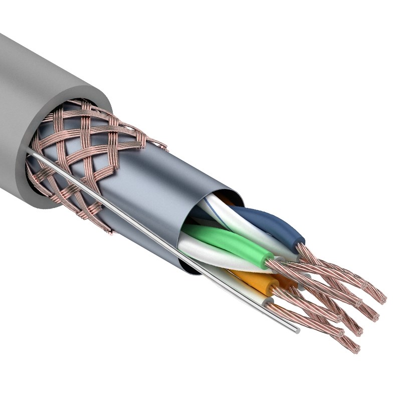 

Кабель Rexant 01-0343 SFTP 4PR 24AWG CAT5e 305м STRANDED, 01-0343