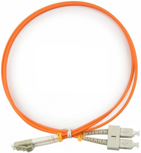 Изображение товара Оптический патч-корд TopLAN DPC-TOP-OM2-LC/P-SC/P 60м для сетей