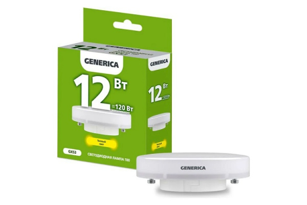 фото Лампа светодиодная GENERICA LL-T80-12-230-30-GX53-G в Уфе