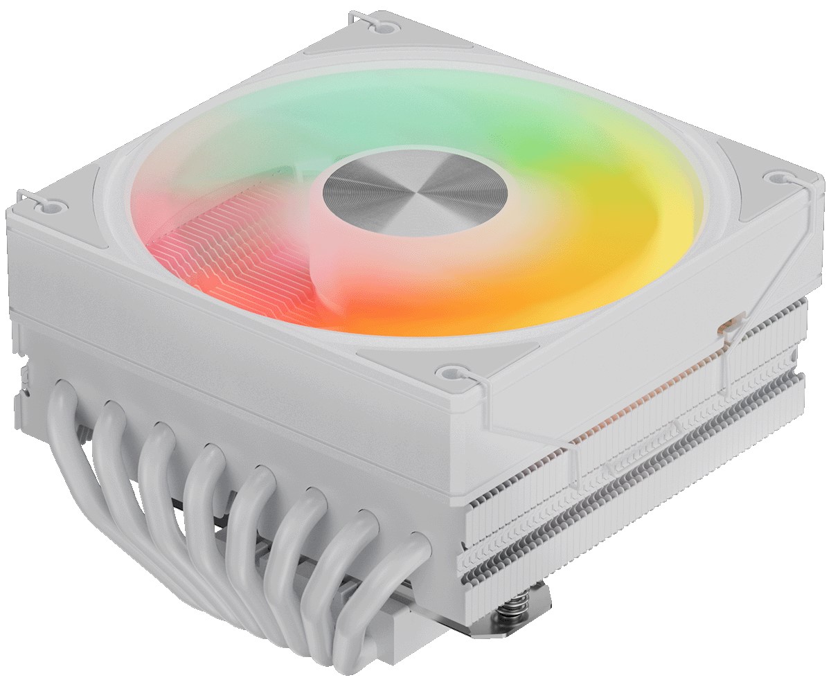 

Кулер upHere H85TC8 LGA115x/1200/1700/1851/2011/2066/AM2/AM3/AM4/AM5/AM3+/AM2+/FM2/FM1 (TDP 200W, 8HPx6mm, top flow, 120mm ARGB fan, 600-1650rpm, 68CF, H85TC8