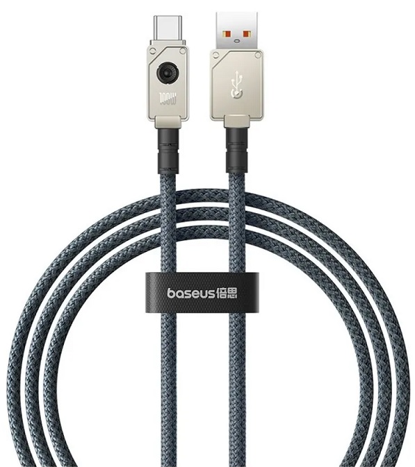 

Кабель интерфейсный Baseus P10355801221-01 Unbreakable Series Fast Charging Data USB to Type-C 100W 2m Stellar White (быстрая зарядка, передача данных, P10355801221-01