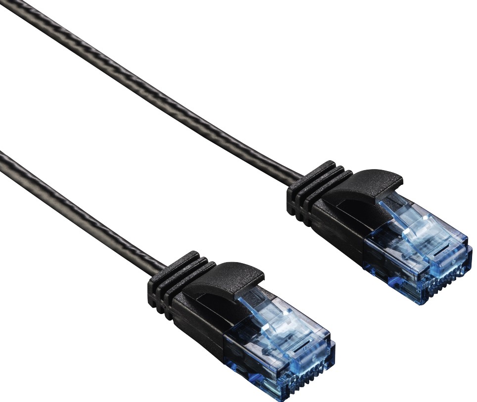 

Кабель патч-корд U/UTP 6 кат. 1,5м HAMA 00135777 Slim-Flexible, 4 пары, черный RJ-45 (m)-RJ-45 (m), 00135777