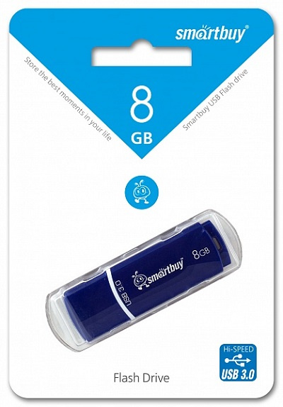 фото Накопитель USB 3.0 8GB SmartBuy SB8GBCRW-Bl в Санкт-Петербургe