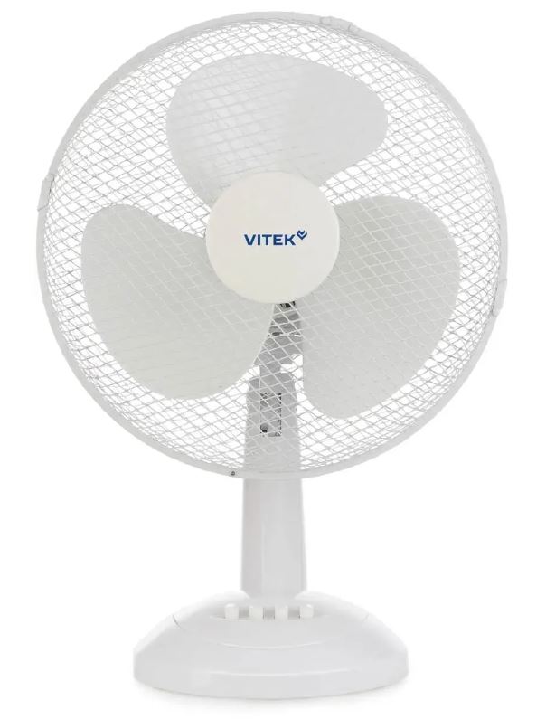 

Вентилятор настольный Vitek VTF-0120 40Вт скоростей: 3 белый, VTF-0120