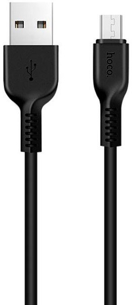 

Кабель Hoco X20 6957531068945 USB 2.0, AM/microBM, черный, 3м, X20