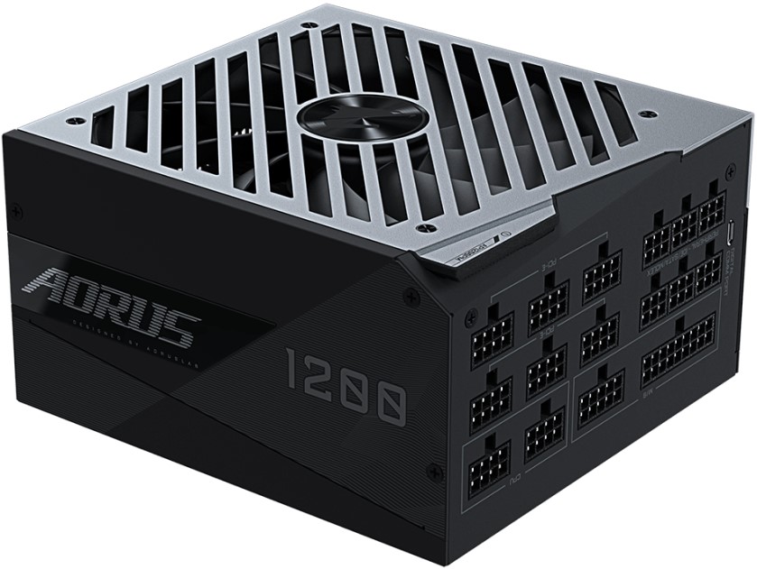 

Блок питания ATX GIGABYTE AORUS P1200W GP-AP1200PM 1200W, active PFC, 80 PLUS Platinum, 140mm fan, fully modular, AORUS P1200W