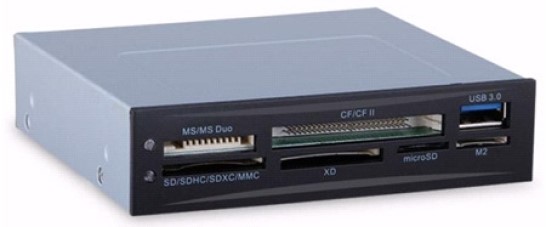

Карт-ридер внутренний Exegate CR-611U3 EX293028RUS (внутренний, 3.5", мультиформатный: SD/SDHC/SDXC/MMC/microSD/T-Flash/CF/MS/MS micro/XD, 1 доп.порт, CR-611U3