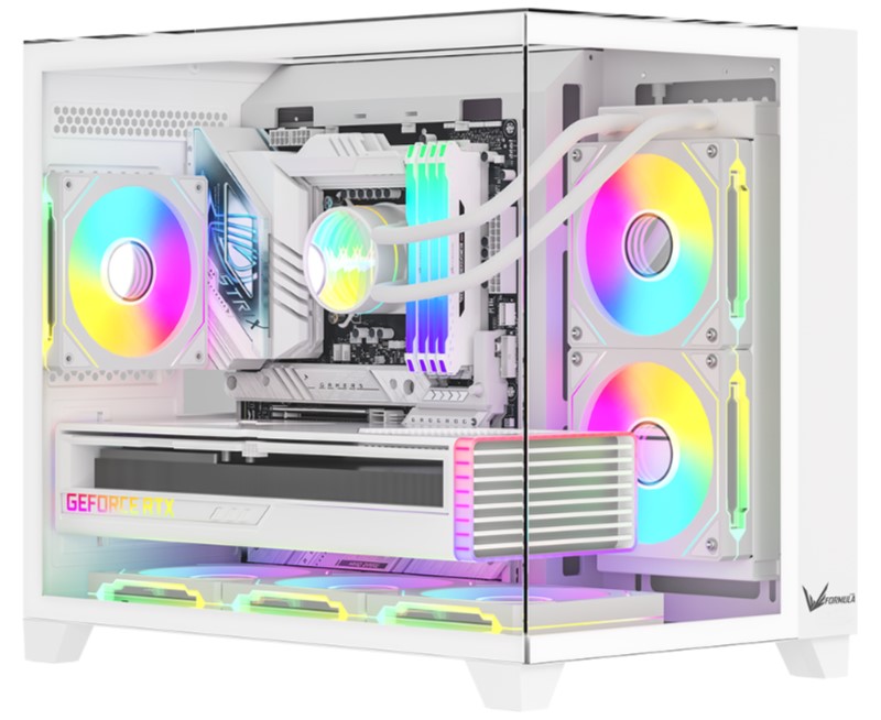 

Корпус mATX Formula V CRYSTAL Z9MLFLOE без БП, боковая и фронтальная панель из закалённого стекла, 2*USB 3.0, USB 3.1, CRYSTAL Z9MLFLOE