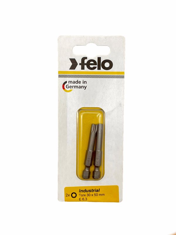 

Бита Felo 03630536 Е6,3 TX30х50, серия Industrial, 2 шт в блистере, 03630536