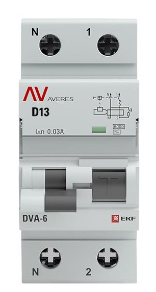 фото Автомат дифференциальный EKF rcbo6-1pn-13D-30-ac-av в Перми