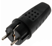 фото Каучуковая вилка Filum FL-PLUG-EU-IP44-BK
