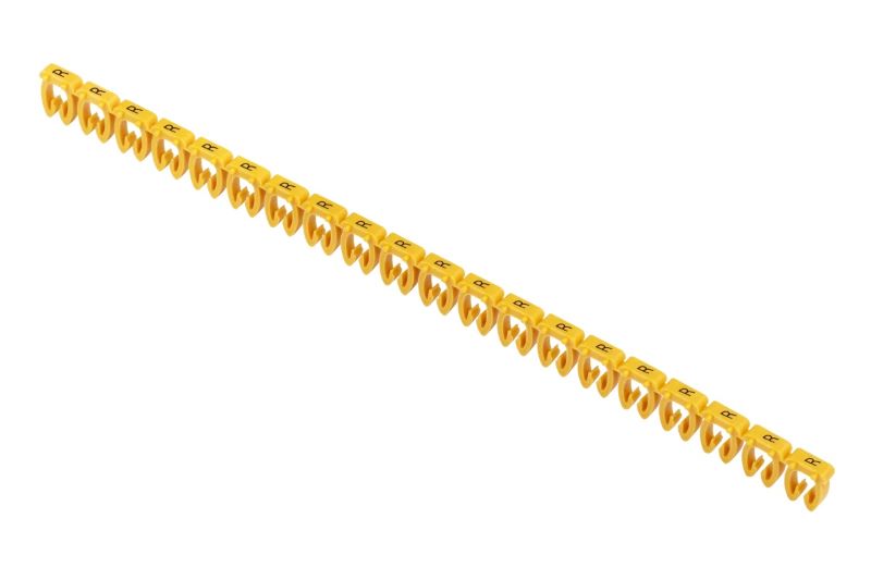 

Маркер на кабель IEK UMK-KE3-R открытого типа KE 4-6мм2 символ "R" (200шт/упак), UMK-KE3-R