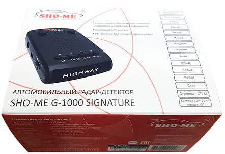 фото Радар-детектор  Sho-me G-1000 Signature в Омске