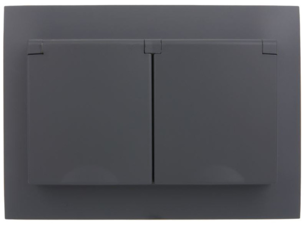 фото Розетка двухместная с заземлением в сборе IEK SK-R26-16-44-K53-F в Ростове-на-Дону