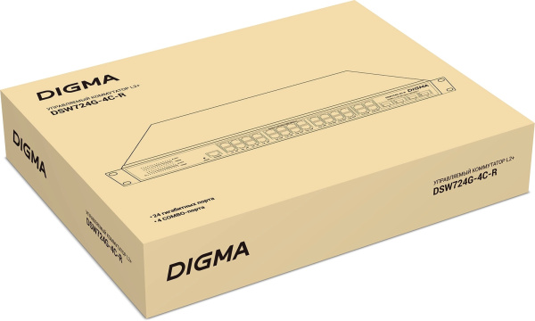 фото Коммутатор управляемый Digma DSW724G-4C-R в Екатеринбурге