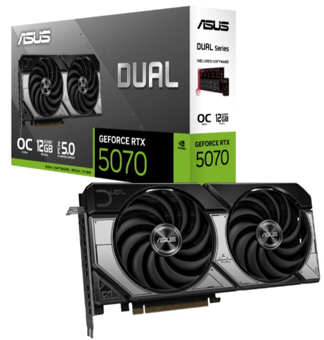 фото Видеокарта ASUS GeForce RTX 5070 DUAL OC (DUAL-RTX5070-O12G) в Омске