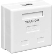 фото Розетка компьютерная EKF TRC-WBOX-2RJ45-5EUTP-WH