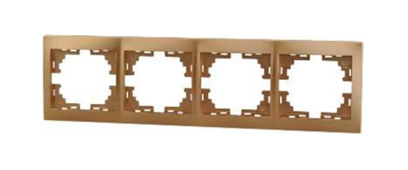 Изображение товара Рамка для розетки Lezard 701-1300-149 горизонтальная 4 поста