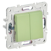 фото Выключатель двухклавишный  IEK SK-V20-0-10-K06