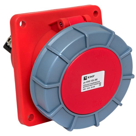 Изображение товара Розетка EKF ps-4442-125-380 угловая IP67 4Полюса 125А