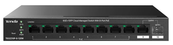фото Коммутатор управляемый Tenda TEG2210P-8-120W в Красноярске