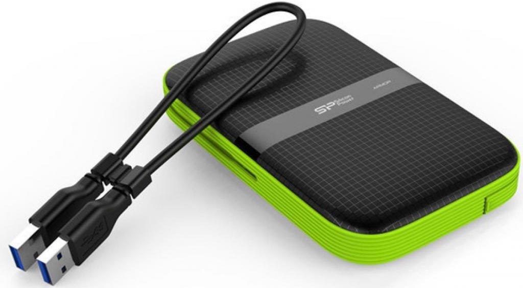 

Внешний жесткий диск 2.5'' Silicon Power SP020TBPHDA60S3K 2TB Armor A60 USB 3.0 черный, SP020TBPHDA60S3K