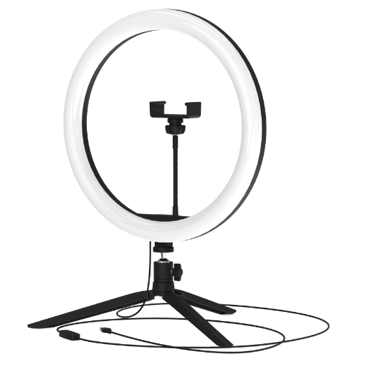 

Светильник Gauss RL003 кольцевой 15W 800lm 3000-6500K 5V USB IP20 300*23мм черный дим пульт LED, RL003