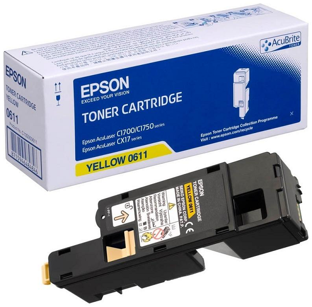 

Тонер-картридж Epson S050611 желтый для AcuLaser C1700/C1750/CX17, S050611
