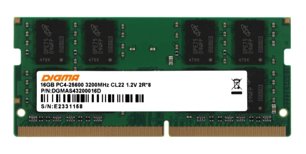 фото Модуль памяти DDR4 16GB Digma DGMAS43200016D в Екатеринбурге