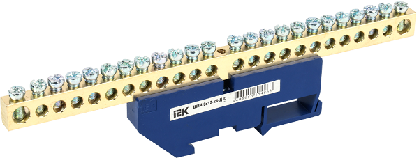 

Шина IEK YNN10-812-24D-K07 N ноль на DIN-изол ШНИ-8х12-24-Д-С, YNN10-812-24D-K07