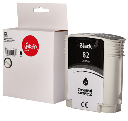 фото Картридж струйный Sakura CH565A (№82 Black) в Уфе