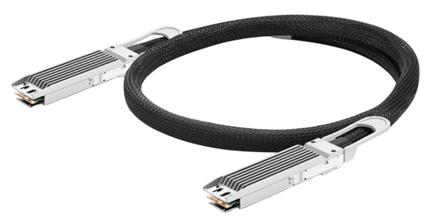 

Кабель FS OSFP-800G-PC005 0.5m (2ft) 800G OSFP Finned Top InfiniBand NDR Passive Direct Attach Copper Twinax Cable for Quantum-2 Switches, OSFP-800G-PC005