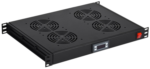 

Вентиляторный модуль ITK FM05-1U4TS-R 1U с цифровым термостатом 4 вентилятора черный, FM05-1U4TS-R