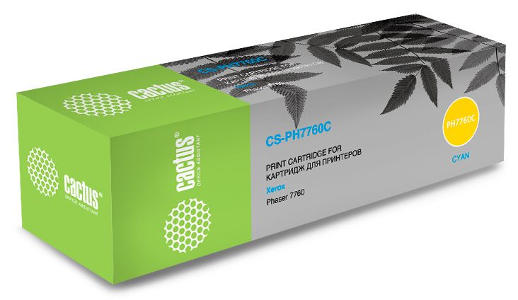 

Картридж Cactus CS-PH7760C голубой (25000стр.) для Xerox Phaser 7760/7760dn/7760dx/7760dxf, CS-PH7760C