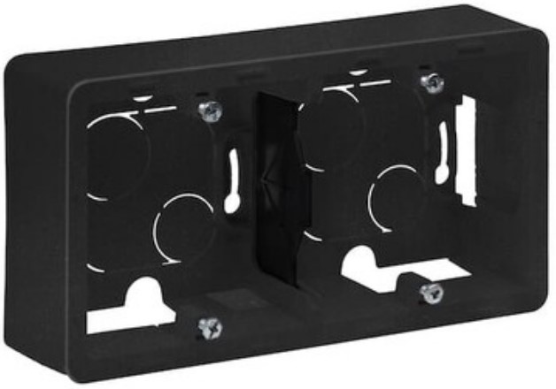 

Коробка Legrand 673993 Inspiria антрацит накладного монтажа - 2 поста, 673993