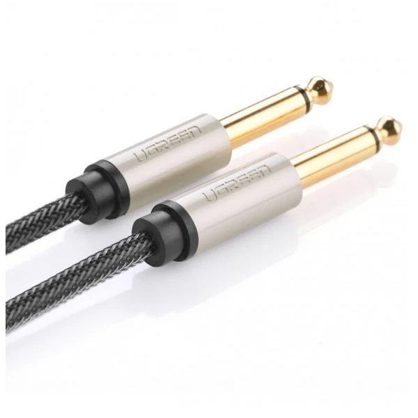 

Кабель UGREEN AV128 10636_ 6.5mm Male to Male Stereo Auxiliary Aux Audio Cable. Длина: 1м. Цвет: серый, AV128
