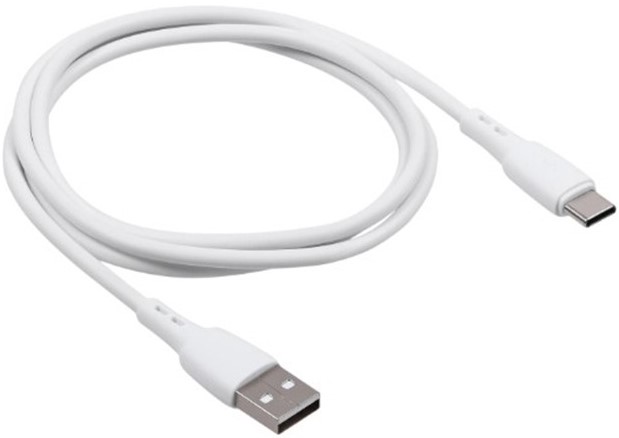 

Кабель Carmega CAR-C-AC1M-WH USB Type-С/USB Type-А, 1м, белый, CAR-C-AC1M-WH