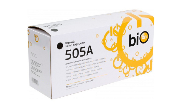 

Картридж BION BCR-CE505A черный для Hp LJ P2055, P2035 (2'300 стр.), BCR-CE505A
