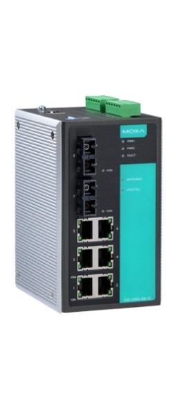 

Коммутатор MOXA EDS-508A-SS-SC-80-T Ethernet switch, 6 10/100 BaseTx, 2 single mode 100Fx, up to 80 km, EDS-508A-SS-SC-80-T