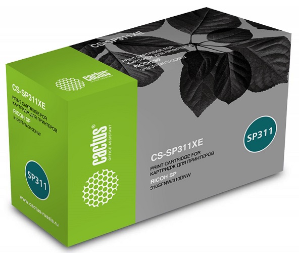 

Картридж Cactus CS-SP311XE для Ricoh SP 311DN/311DNw/325DNw, черный, (6400стр.), CS-SP311XE