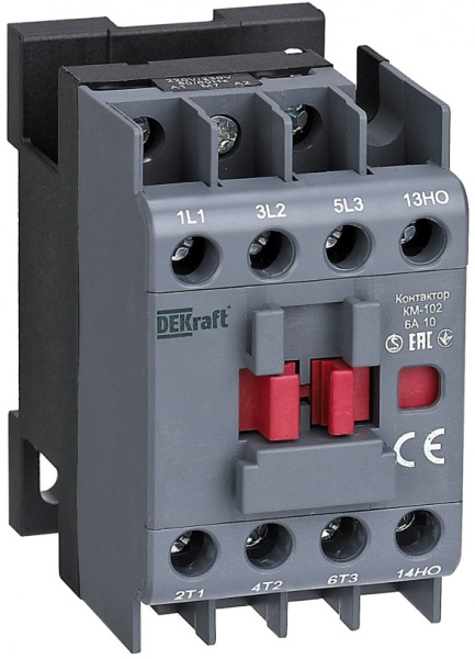 Изображение товара Контактор DEKraft 22063DEK для асинхронных двигателей 400 В 3 контакта