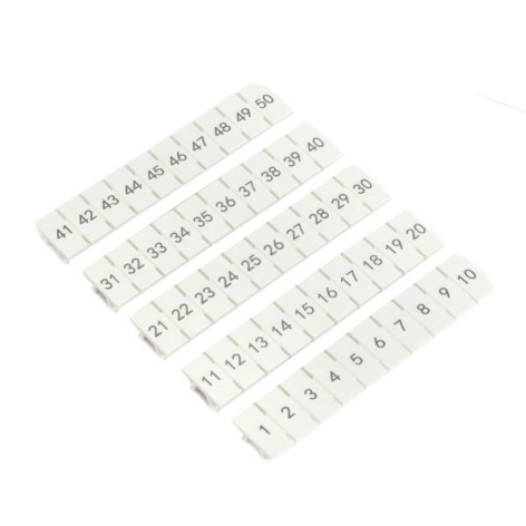 фото Маркировка для клемм  EKF scr-ut-mrk-2,5-1-50