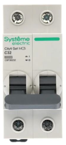 

Автоматический выключатель Systeme Electric C9F36232 City9 Set С 32А 2P 6kA 230В, C9F36232