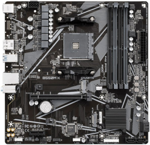 фото Материнская плата mATX GIGABYTE B550M K (УЦЕНЕННЫЙ) в Ростове-на-Дону