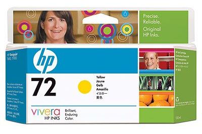 

Картридж HP C9373A №72 жёлтый , ёмкость 130 мл, для плоттера Т1100/610, C9373A