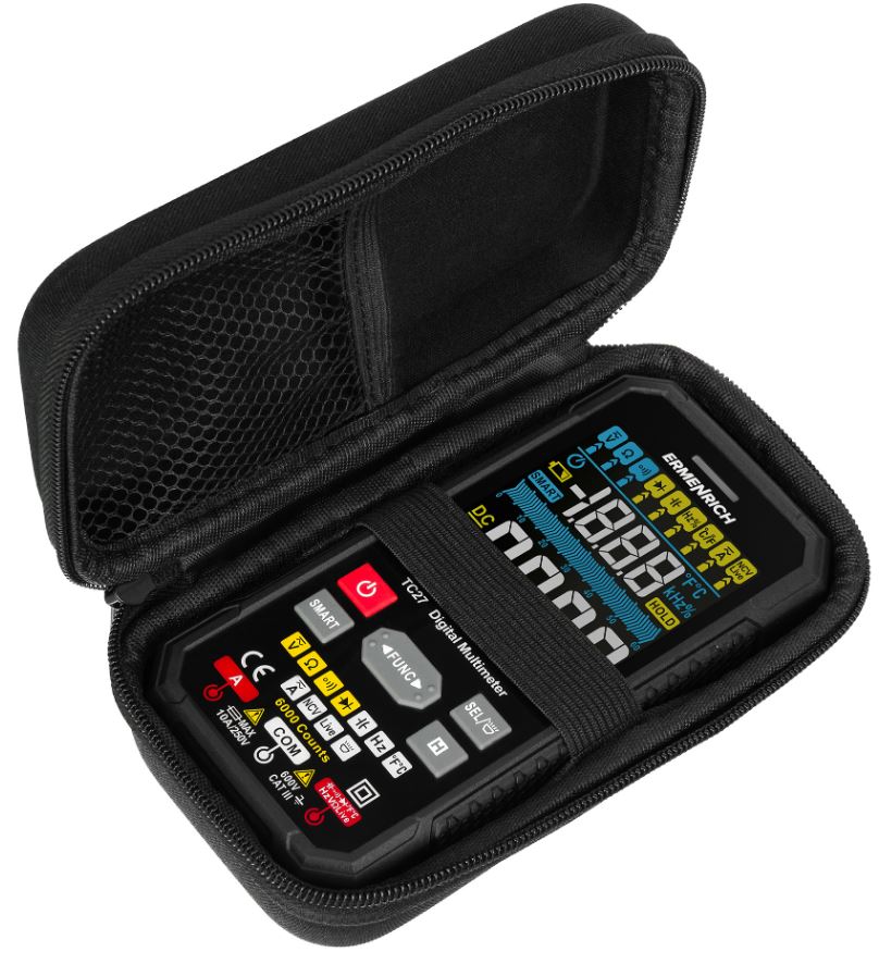 

Мультиметр цифровой Ermenrich 82988 Zing TC27, 82988