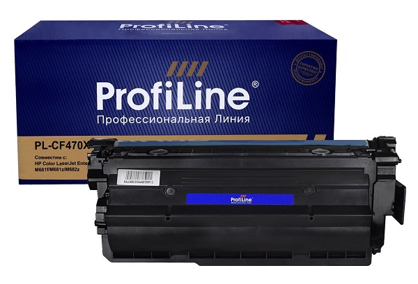 

Тонер-картридж ProfiLine PL-CF470X (№657X) PL_CF470X_BK для HP Color LaserJet Enterprise M681dh/M681f/M681z/M682z black 28000 копий, PL-CF470X (№657X)